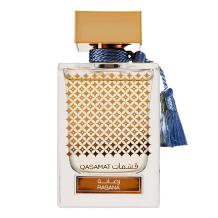 RASASI Qasamat Rasana - Eau de Parfum 65ML (2.1 OZ) Premium Arabian Perfume For Women & Men - Long-Lasting Fragrance With Notes of Bergamot Sandalwood & Amber - Elegant & Captivating Unisex Perfume