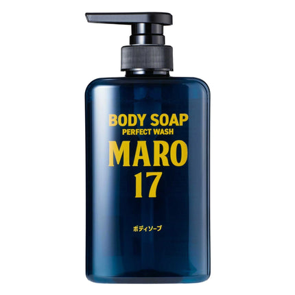 MARO17 Body Soap Perfect Wash - Mens Body Wash - Luxurious Shower Gel - Sulfate Free Body Wash for Men with Hyaluronic Acid & Collagen For Hydrating Deep Cleanse - Bergamot Fragrance - Gifts For Men