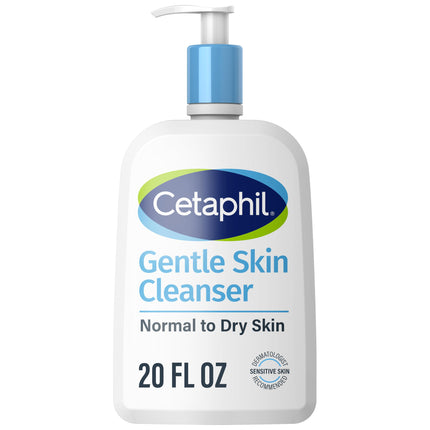 Cetaphil Face Wash Hydrating Gentle Skin Cleanser for Dry to Normal Sensitive Skin NEW 20 oz Fragrance Free Soap Free and Non-Foaming