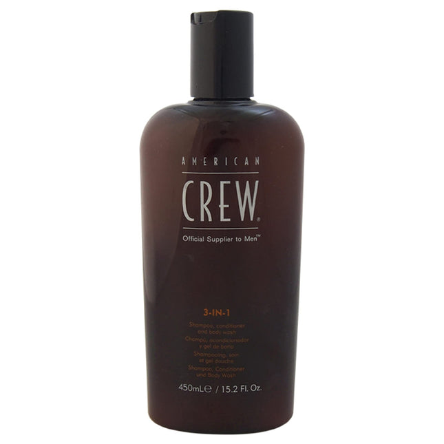 American Crew 3 In 1 Shampoo Conditioner and Body Wash For Men 15.2 oz