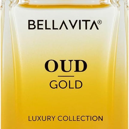 OUD GOLD Eau De Parfum (3.38 fl. oz.) | Intense Arabian Perfume for women & men | Notes : Caramel Orris Rose Jasmine | Family: Woody Gourmand Floral and Oud | Vegan & cruelty free