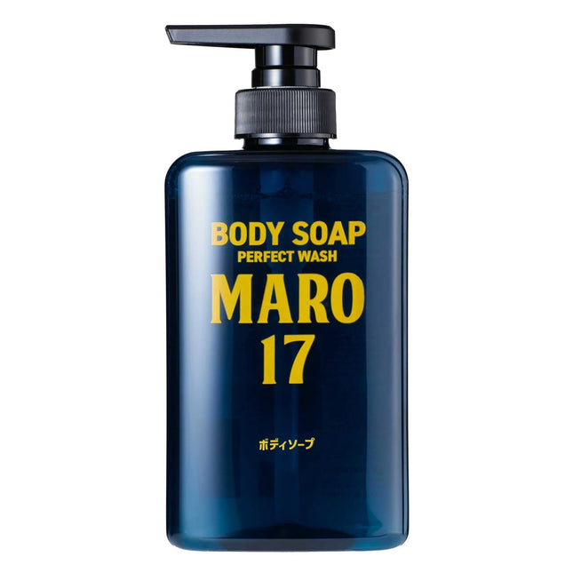 MARO17 Body Soap Perfect Wash - Mens Body Wash - Luxurious Shower Gel - Sulfate Free Body Wash for Men with Hyaluronic Acid & Collagen For Hydrating Deep Cleanse - Bergamot Fragrance - Gifts For Men