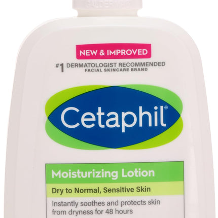 Body Moisturizer by Cetaphil Hydrating Moisturizing Lotion for All Skin Types Suitable for Sensitive Skin 16 oz Fragrance Free Hypoallergenic Non-Comedogenic