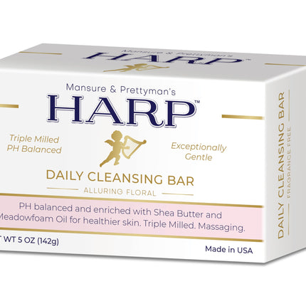 Sensitive Skin Body Wash Bar. pH Balanced. Low pH. For Dry or Sensitive skin. Hydrating. Moisturizing Shea Butter. Non-comedogenic. Soap-Free Lye-Free. ALLURING FLORAL FRAGRANCE