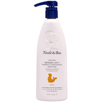 Noodle & Boo Kinder 3-in-1 Shampoo Conditioner & Body Wash for Baby 16 Fl Oz.