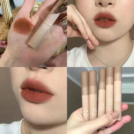 Waterproof Chestnut Velvet Matte Liquid Lipstick