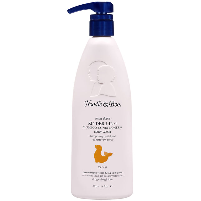 Noodle & Boo Kinder 3-in-1 Shampoo Conditioner & Body Wash for Baby 16 Fl Oz.
