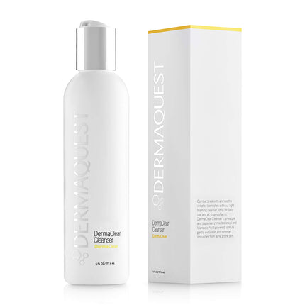 DermaQuest DermaClear Cleanser for Acne Breakouts - Acne Face Wash & Face Exfoliator with Mandelic Acid and Tea Tree Oil (6 oz.)