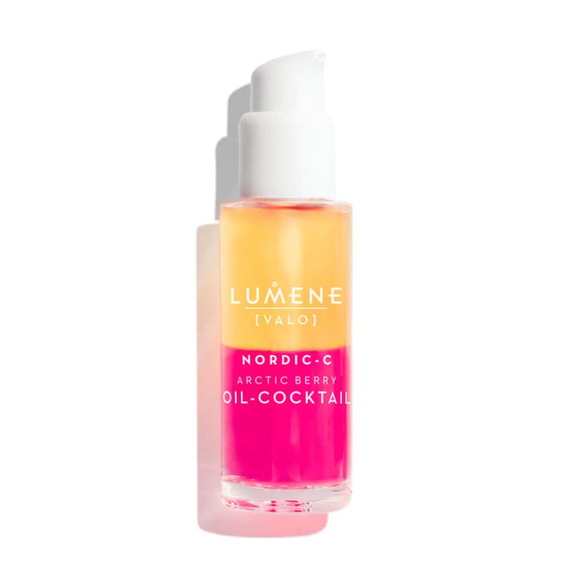 Lumene Nordic-C [Valo] Arctic Berry Face Oil - Antioxidant-Rich Hydrating Serum with Vitamin C Vitamin E & Hyaluronic Acid - Replenishes and Plumps Dry Skin - Vegan Skin Care (30 ml)
