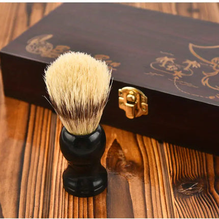 3-Piece Shaver Kit with Straight Edge Razor and Brush