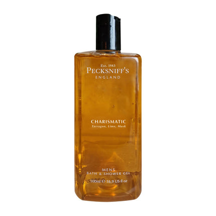 Pecksniffs Mens Luxurious Moisturizing Bath & Shower Gel | Premium Cleansing Mens Body Wash | Captivating Fougere Accord Mens Shower Gel | Charismatic Scent | 500ml