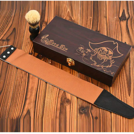 3-Piece Shaver Kit with Straight Edge Razor and Brush