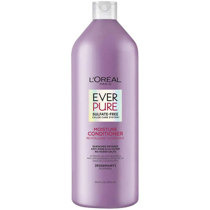 LOreal Paris EverPure Moisture Sulfate Free Conditioner for Color-Treated Hair Rosemary 33.8 Fl; Oz