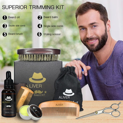 Beard Comb, Beard Balm, Grooming Tools Set