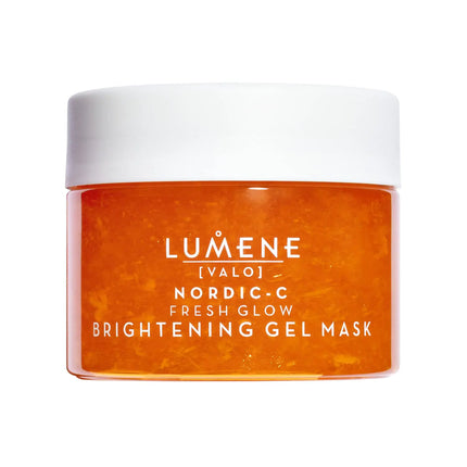 Lumene Nordic C Fresh Glow Brightening Gel Mask - Gentle Vitamin C Face Mask - Arctic Cloudberry AHA Exfoliant for Glowing Skin - Hydrating Facial Mask - (150mL)