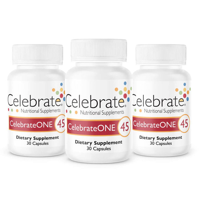 Celebrate Vitamins CelebrateONE 45 45mg Iron - One A Day Bariatric Multivitamin Essential Vitamins & Minerals - Gastric Bypass & Sleeve Gastrectomy Supplement (90 Capsules)