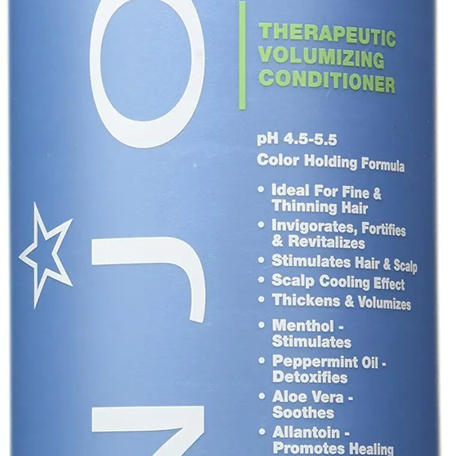 Enjoy Hair Care Therapeutic Volumizing Conditioner 33.8 Fl Oz - Ph 4.5 - 5.5 For Damaged Hair Hair Mask