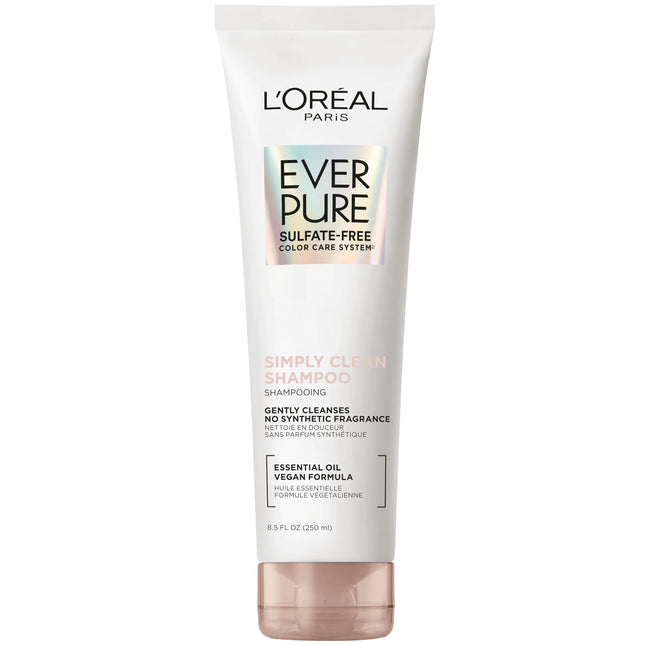 LOreal Paris EverPure Sulfate Free Simply Clean Shampoo Hydrating Hair Care with Rosemary Essential Oils 8.5 Fl Oz