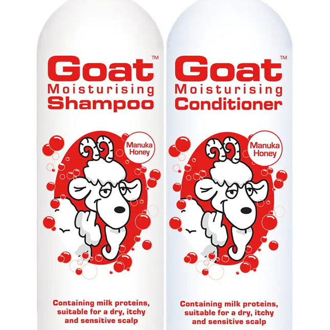 Goat Soap Moisturizing Shampoo & Conditioner Value Pack - Sulfate Paraben and Petrochemical Free - Shampoo and Conditioner Set - Manuka Honey